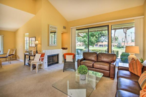 Sunny Palm Desert Pad with Patio and Pool Access!
